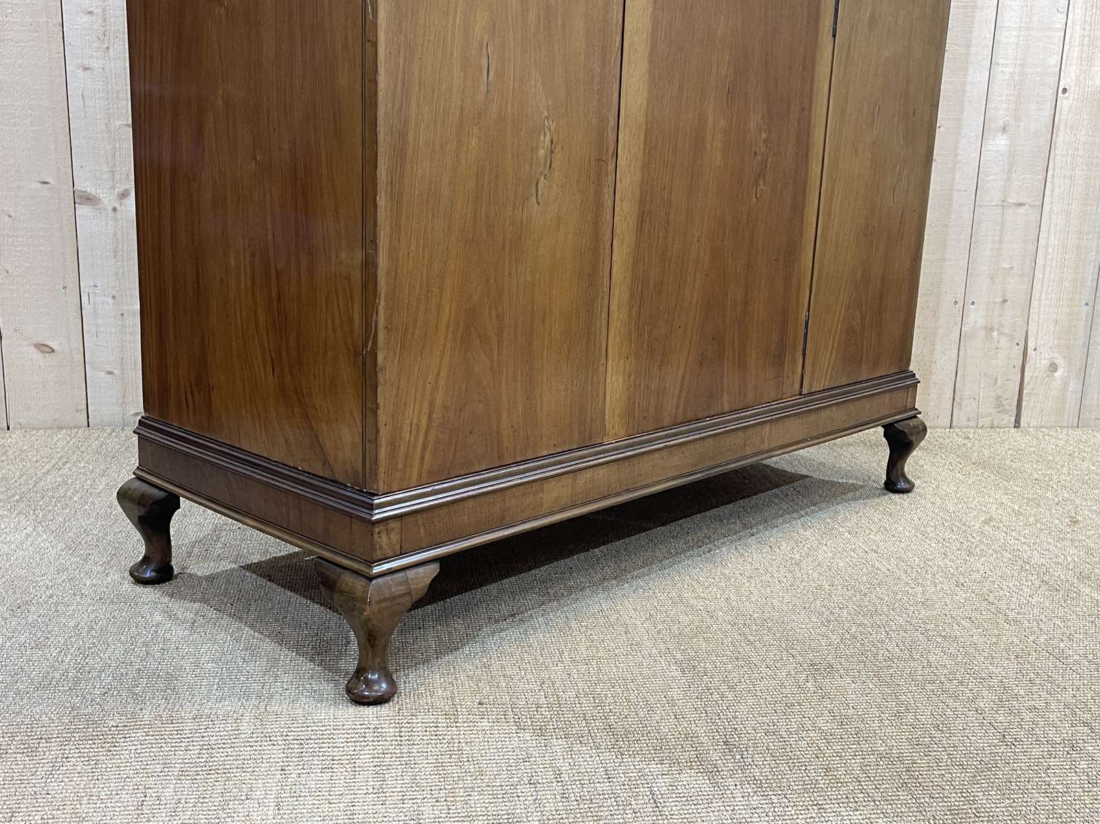 Art Deco walnut wardrobe and marquetry