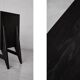 Vintage Mid-Century Scandinavian Modern Dark Oak Sideboard & Wooden Handles
