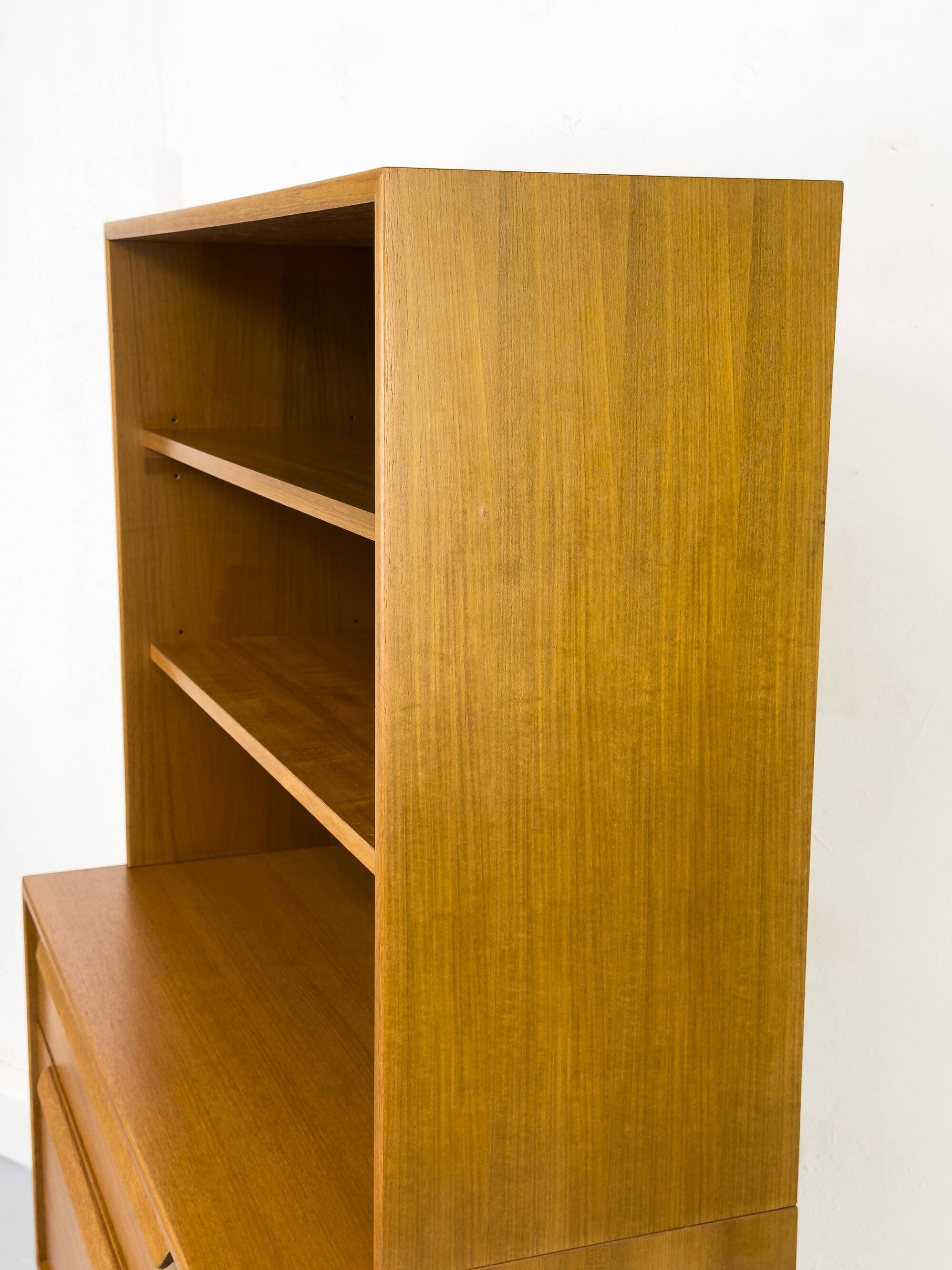 Teak bookcase with drawers from WK Möbel, 1960s