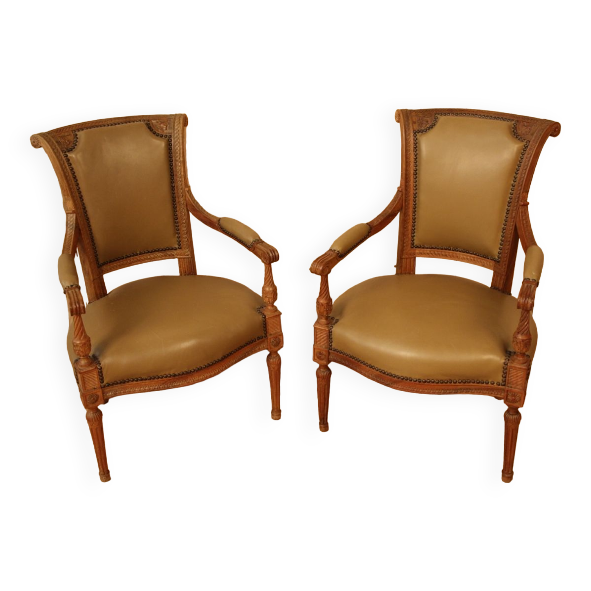 Pair of armchairs Louis XVI Directoire XVIIIth