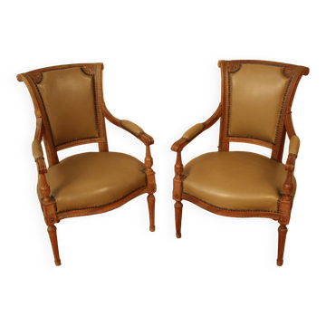 Pair of armchairs Louis XVI Directoire XVIIIth