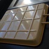 Vintage enamelled sheet metal tray