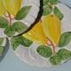 Dessert plates "lemon" in slipware