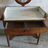 Dressing table with marble top