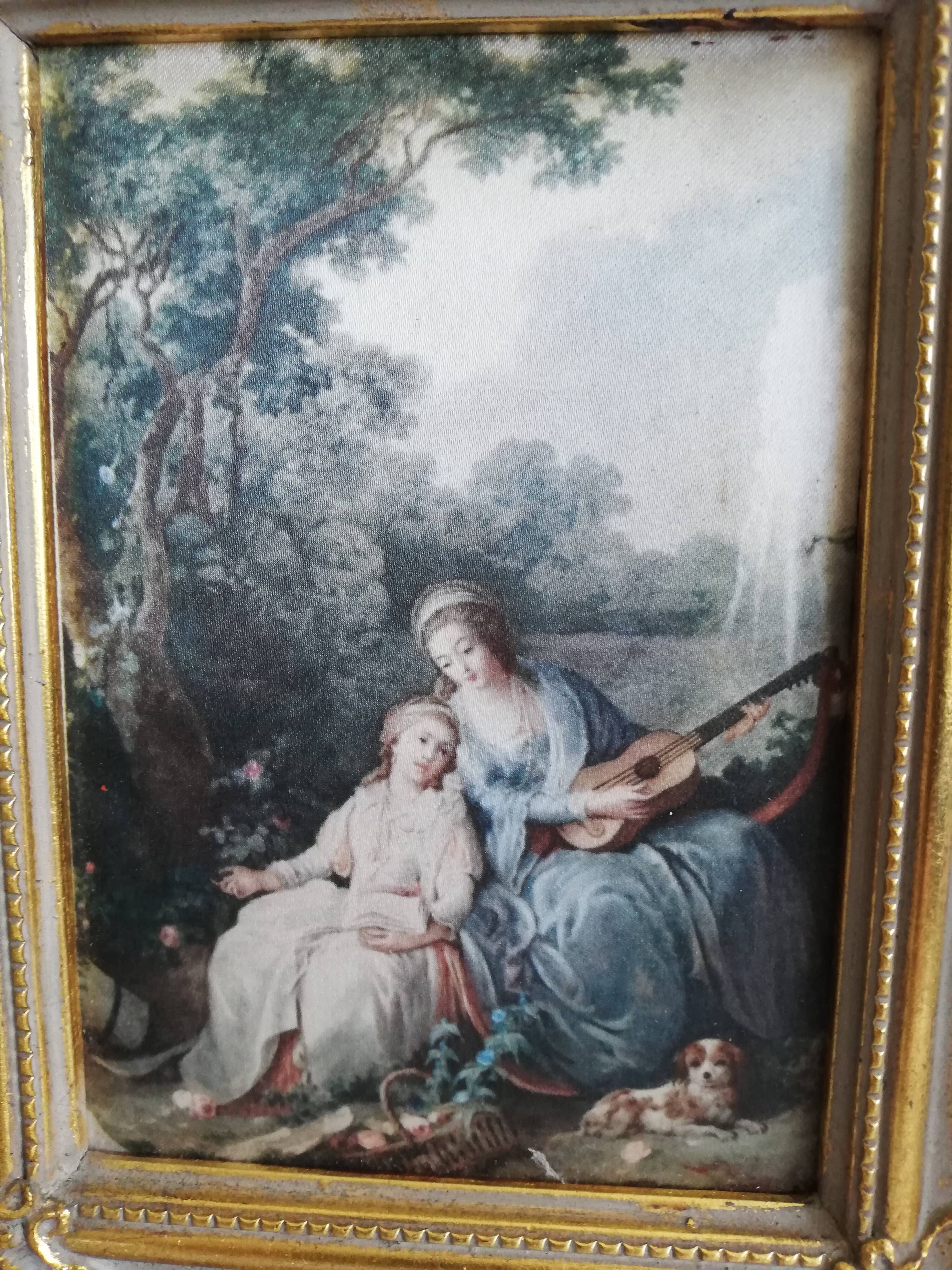 Duo old gilded frames