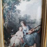 Duo old gilded frames