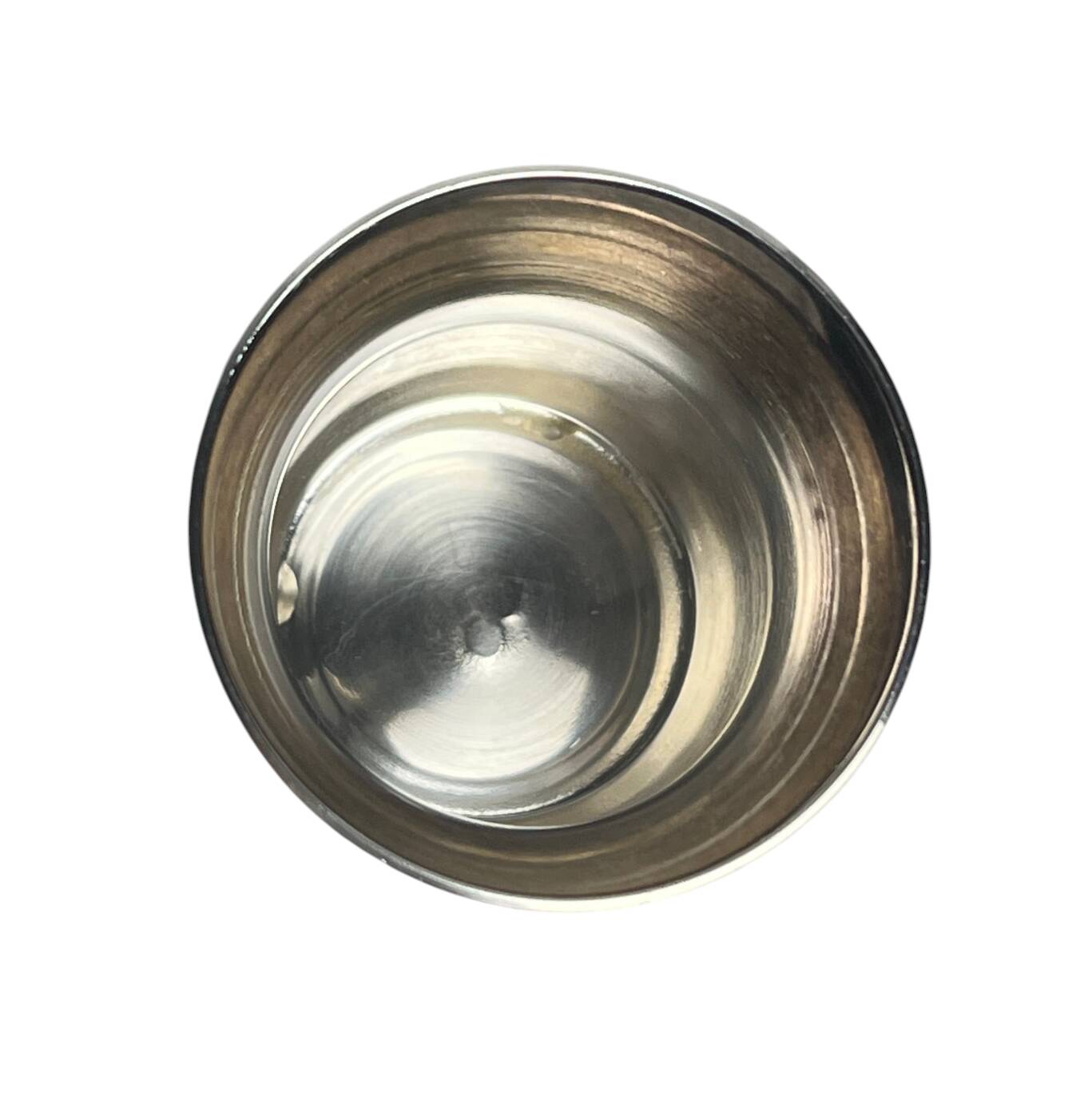 Ercuis, small baptismal cup in silver-plated metal from the 20th century.