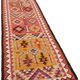 Turkish Handwoven Vintage Herki Kilim 93 cm x 340 cm