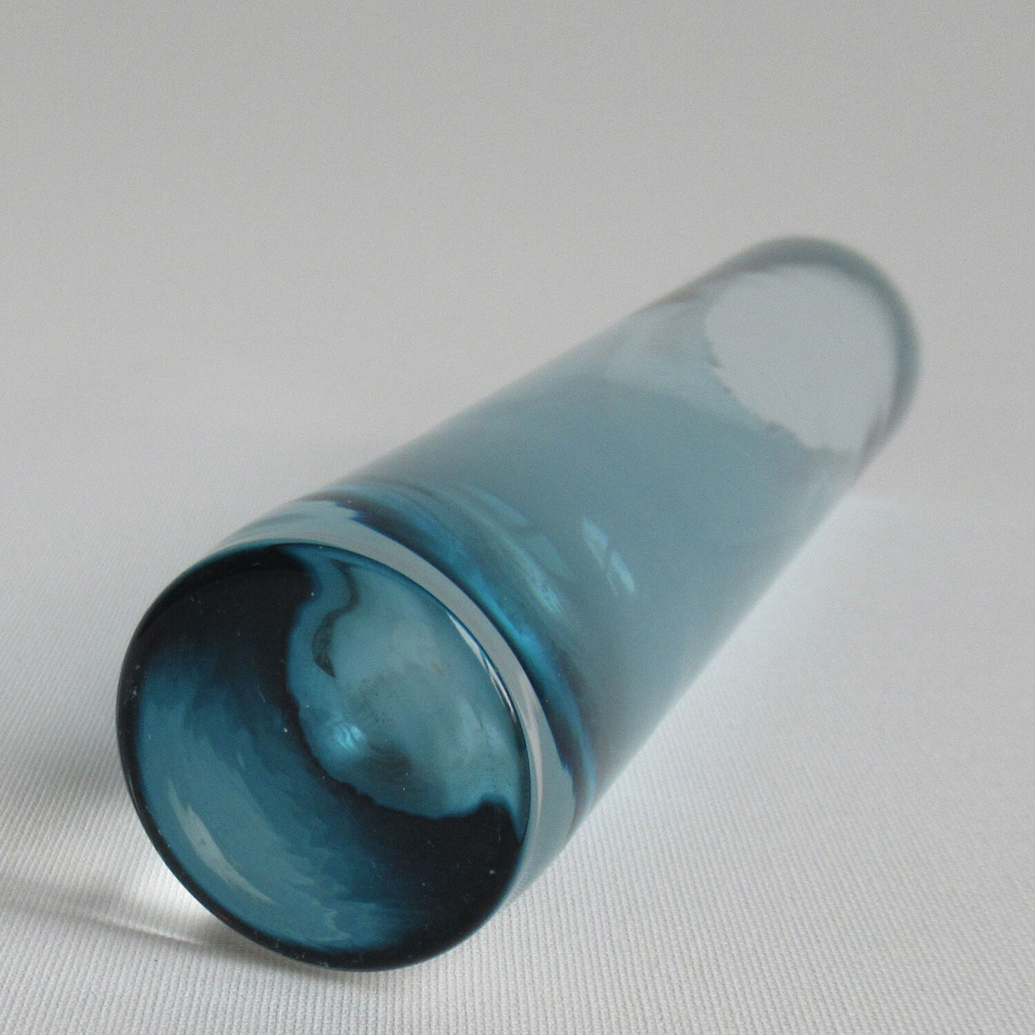Vintage coloured glass cylinder vase