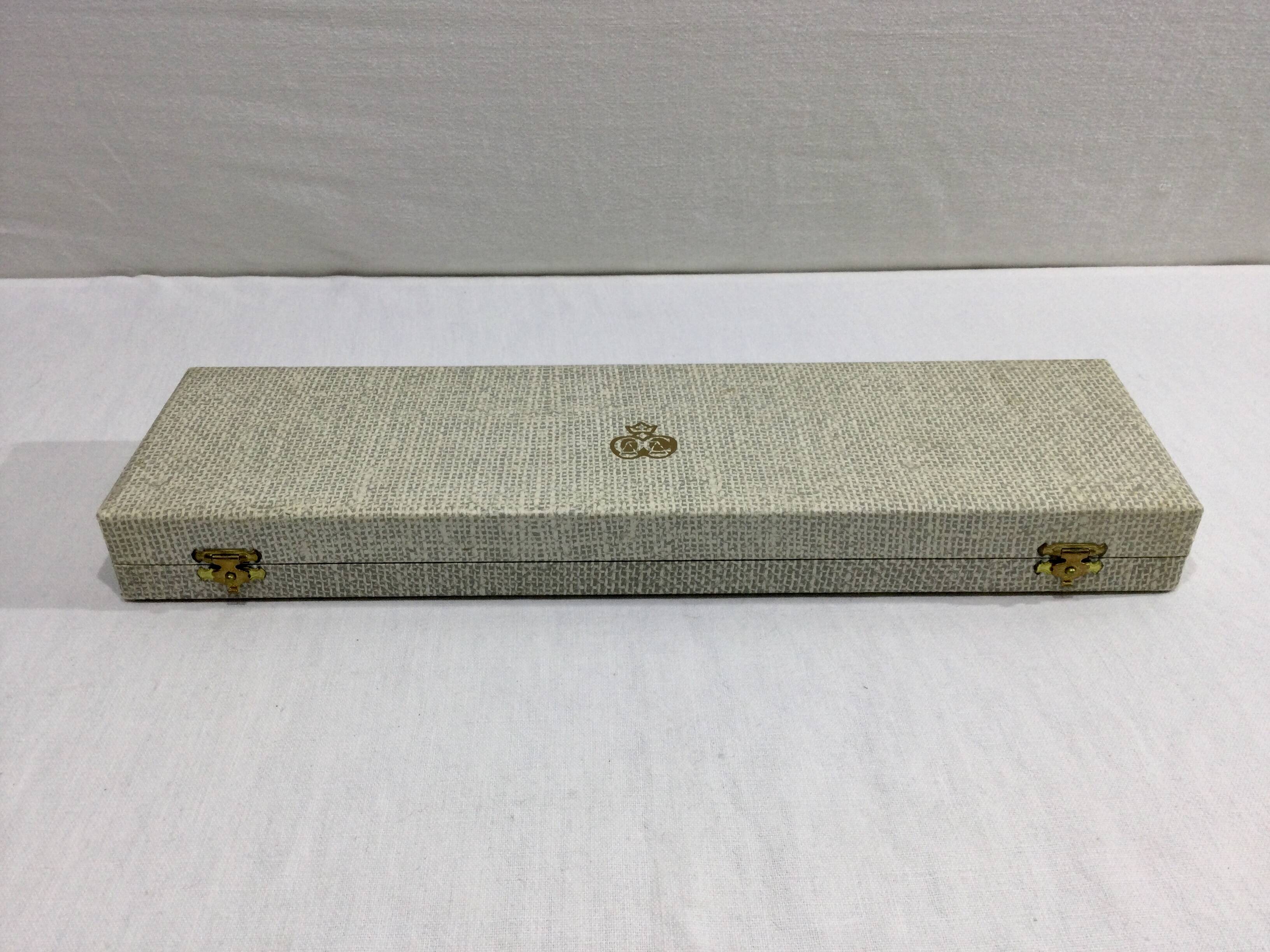 Christofle – service à découper rubans croisés métal argenté