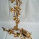 Lamp foot Régis Dho Fondica bronze gilded bird foliage insects