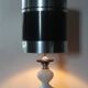 Lampe vintage des années 60-70 en opaline et chrome