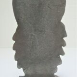 Sculptural paper press nice cast aluminum design 70s