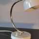 Curved lamp, brass and lacquered steel, 1960, France