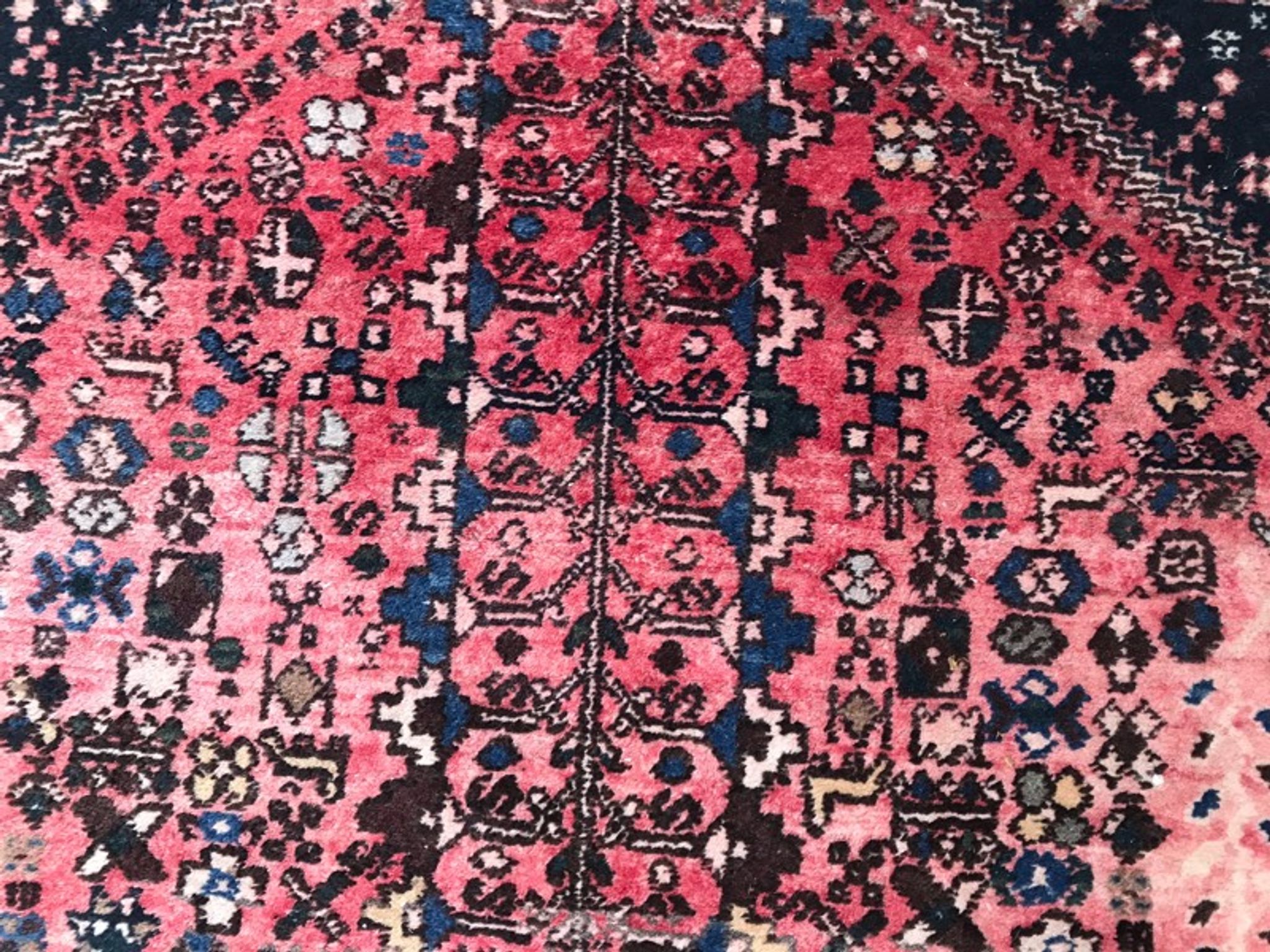 Abadeh rug Persian hand made vintage