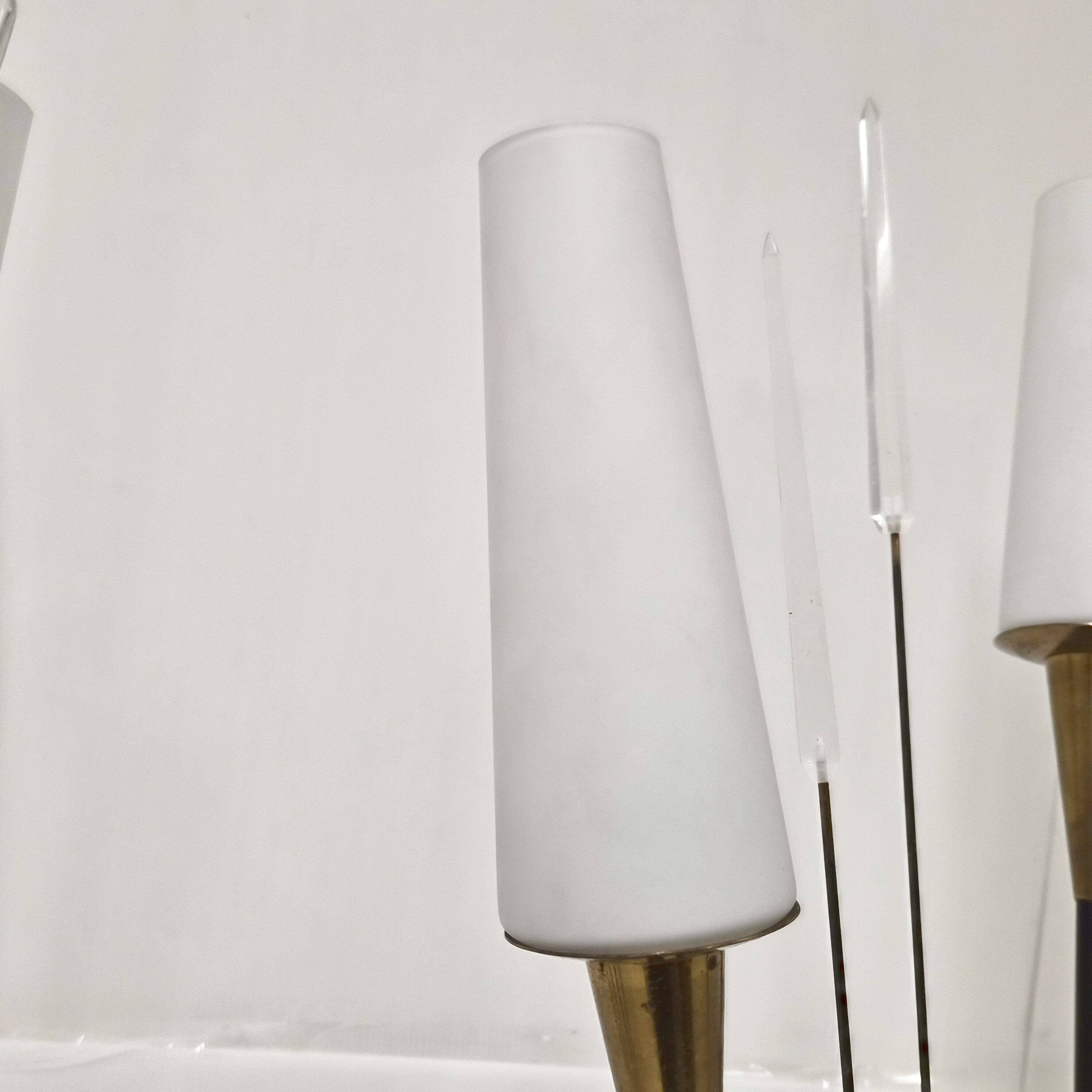 Pair of vintage Lunel floor lamps from 1950.
