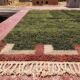 Moroccan Berber rug in khaki green and ecru 300x200 cm – handmade