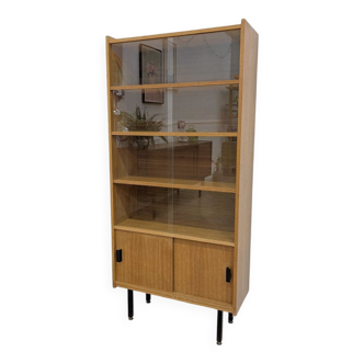 Tall oak bookshelf