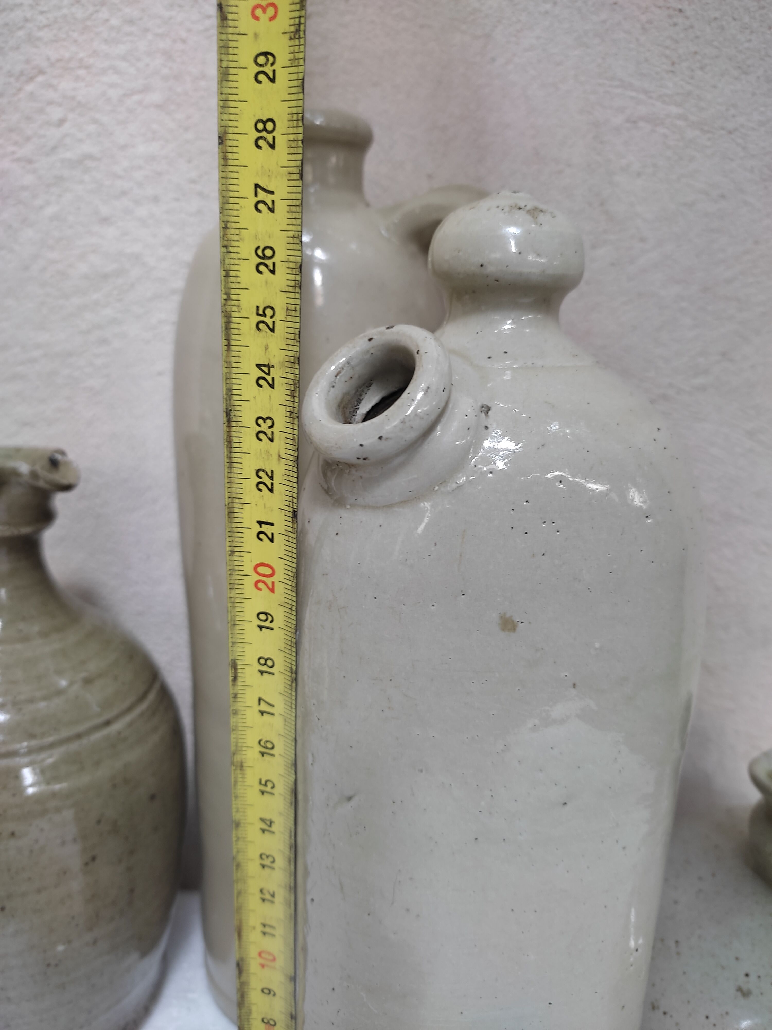 Set of sandstone bottles and pitchers