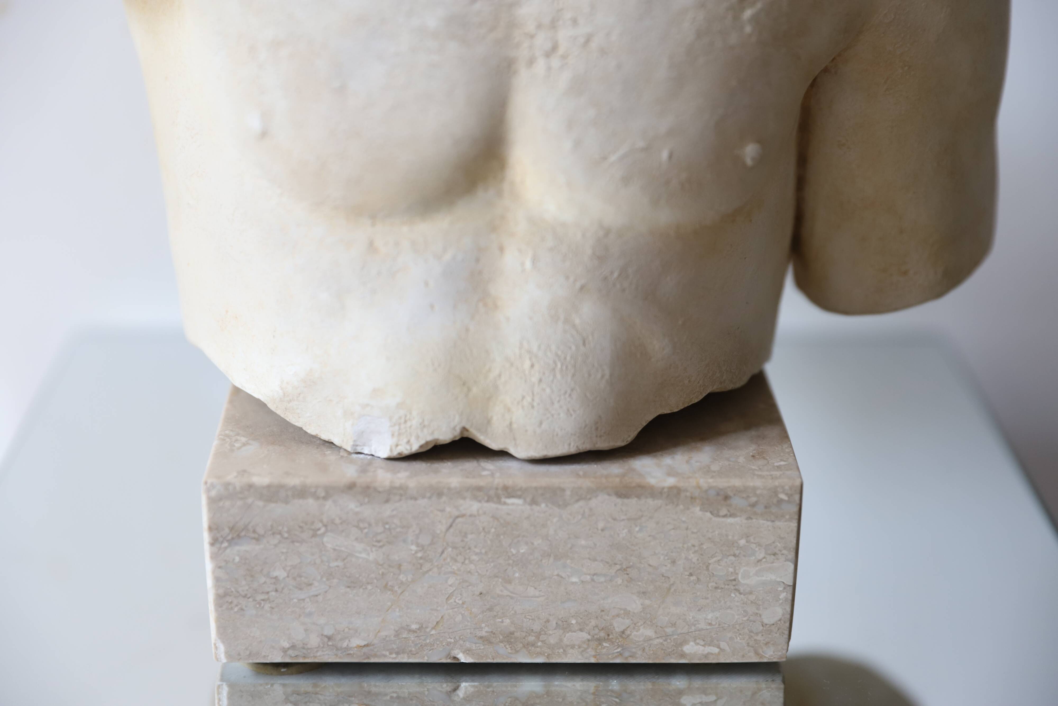 Plaster bust of Apollo