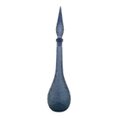 Carafe empoli violet mauve petits bulles hobnail