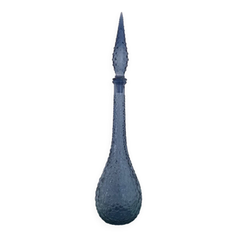Carafe empoli purple mauve small bubbles hobnail