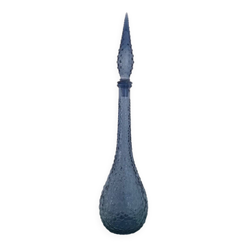 Carafe empoli purple mauve small bubbles hobnail