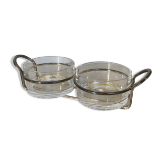 Servant metal glass cups Italy