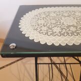 Table d'appoint porte vinyle