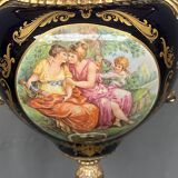 Limoges. Grande lampe de table.