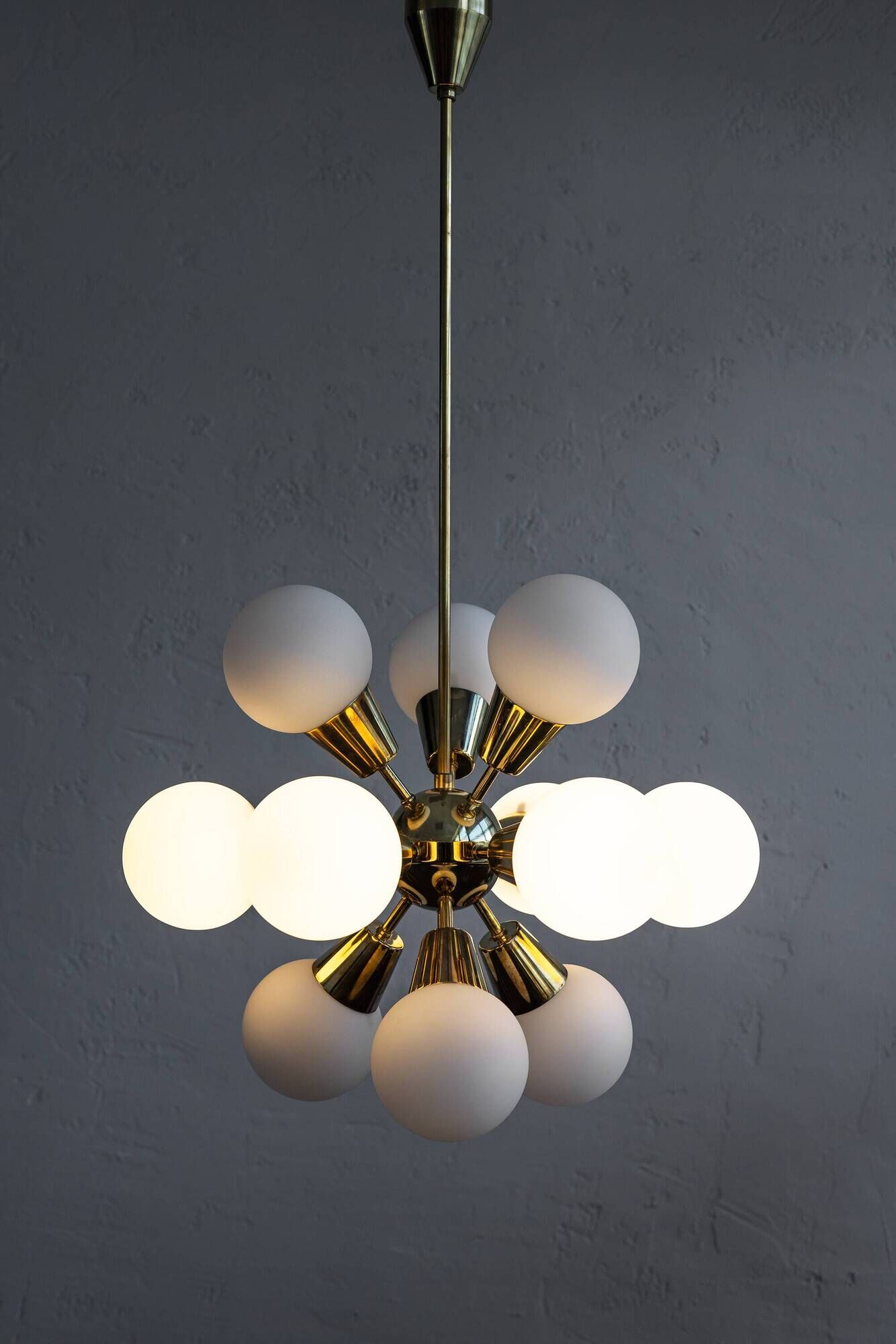 Czechoslovak Vintage Chandelier By Jaroslav Bejvl Sr. For Lustry Kamenický