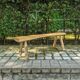 Banc artisanal wabi-sabi japandi décoration campagne design japonisant slow
