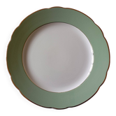 Villeroy & Boch Mettlach celadon and gold round dish, vintage 1960s