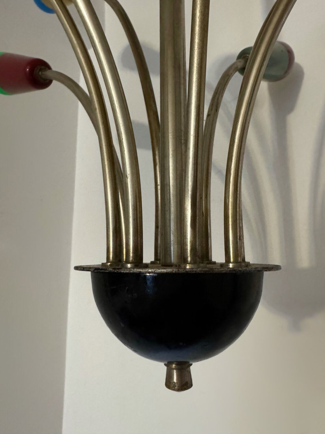 Multicoloured Sputnik chandelier from the 1960s.