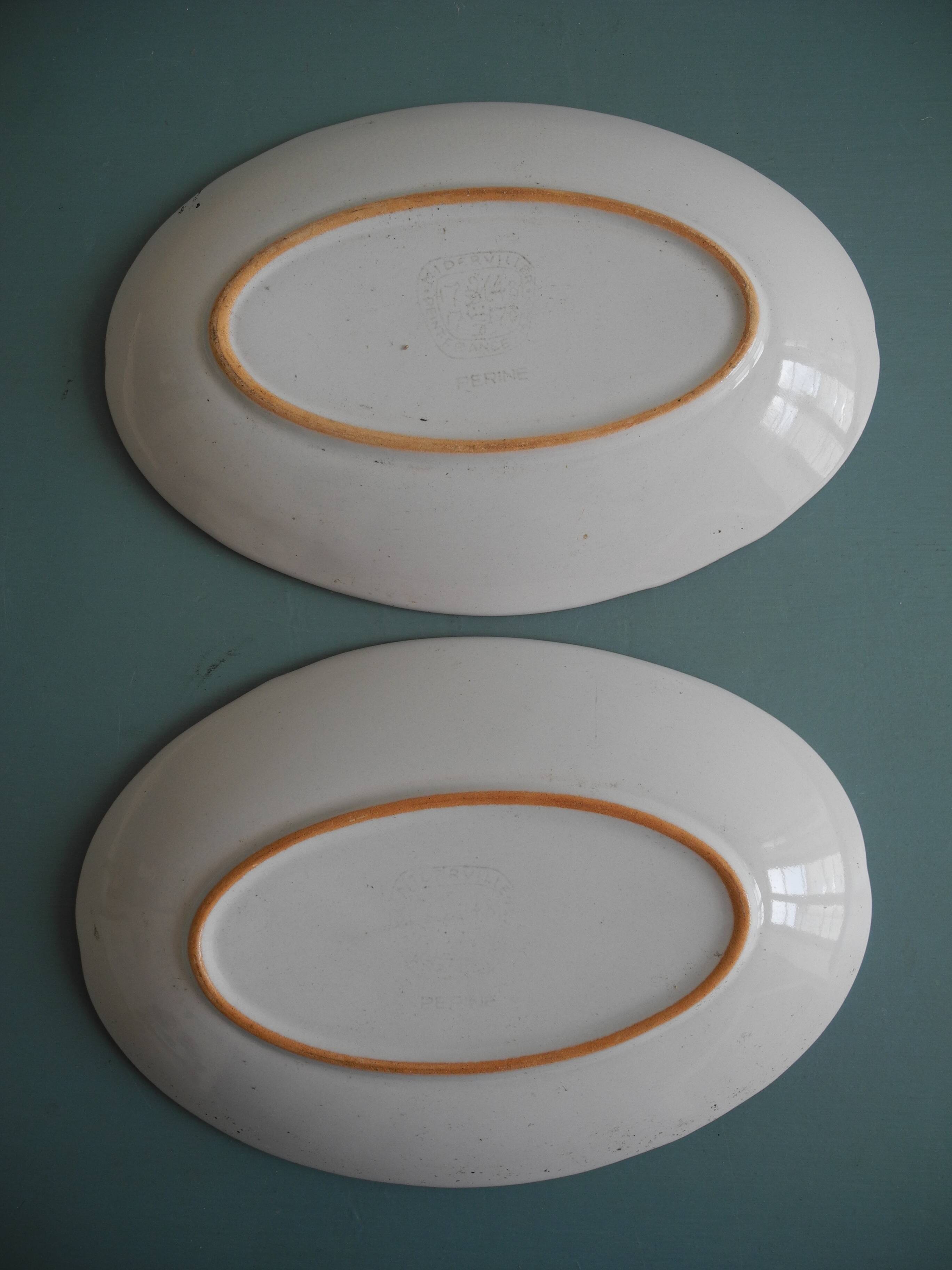 Niderviller faience dishes vintage French art table
