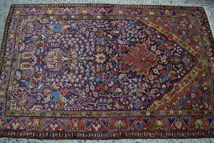 Tapis persan bidjar ancien tribu 134x214cm