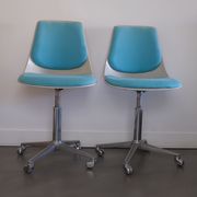 Paire de chaises de bureau Georg Leowald pour wilkhahn