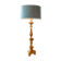 Lampe en bois doré sculpté époque 19ème