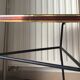 Table en verre trois pieds années 50/60