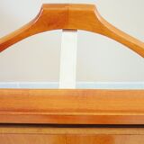 Valet de chambre en bois, signé Fratelli Reguitti, années 60, sur roulettes