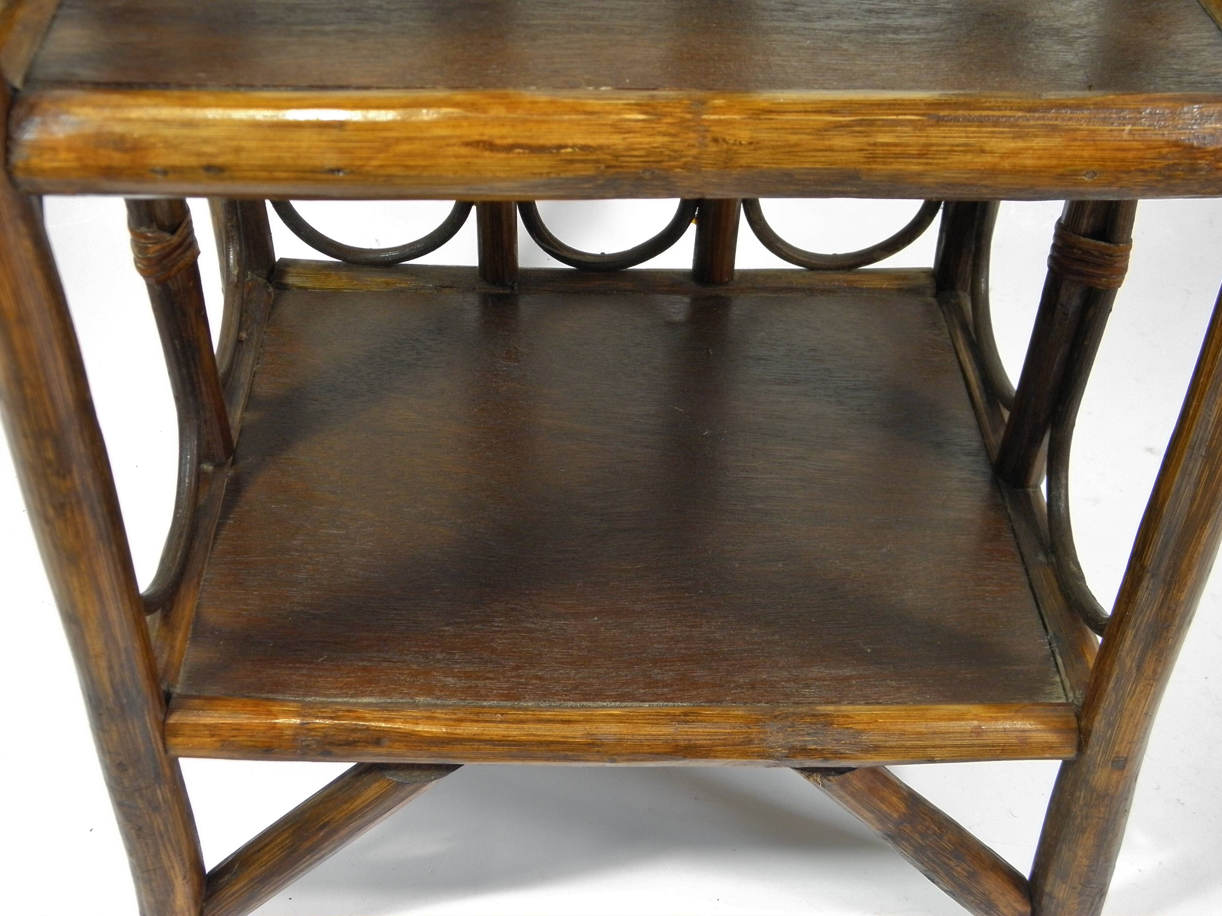 ETAGERE en ROTIN années 70