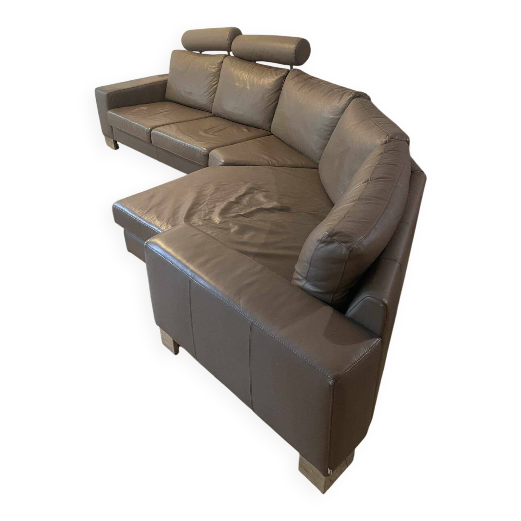 Canapé d'angle en cuir Bo concept