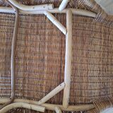 Rattan chaise longue