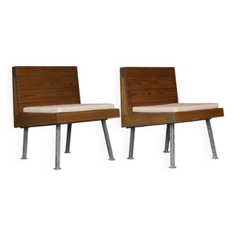 Chaises basses par Dom Hans van der Laan, années 1960