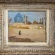 Orientalist painting "The mosque" 30's + Montparnasse frame