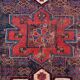 Vintage Kamseh Rug 130x97 cm, small, Tribal oriental Carpet truly Shabby Chic