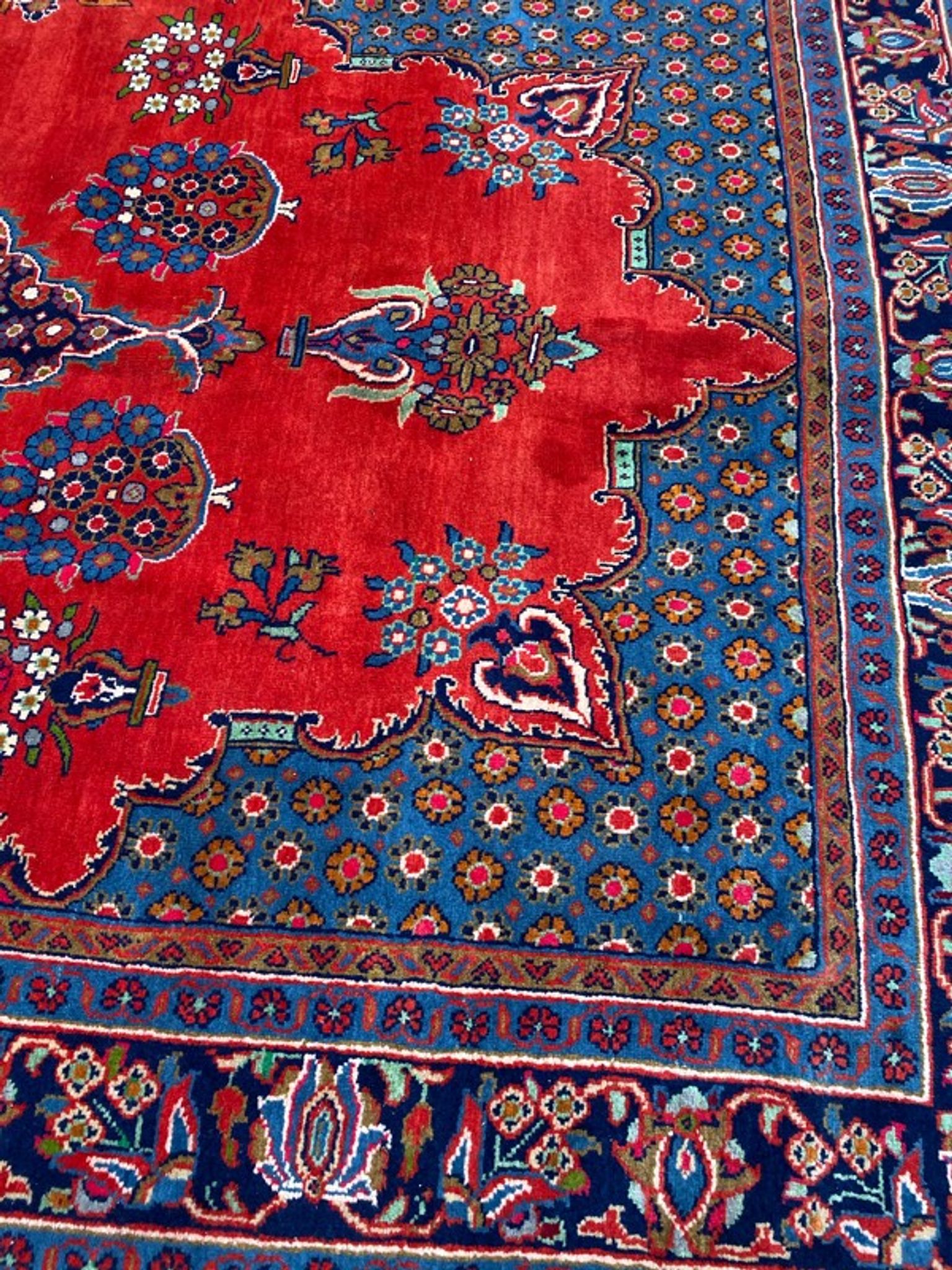Vintage Persian mahal carpet 238x354