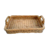 Vintage rattan tray