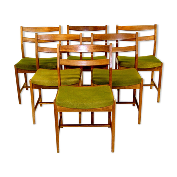 Set de 6 chaises "Ulvö" en chêne, Erik Wörtz, Möbel-IKÉA, Suède, 1960