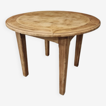 Old round table oak 60s 95 cm